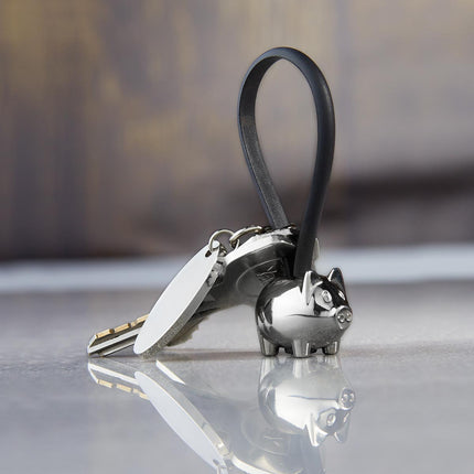 LLAVERO PUERQUITO CON PLACA