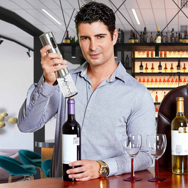 SACACORCHOS AUTOMÁTICO MALBEC